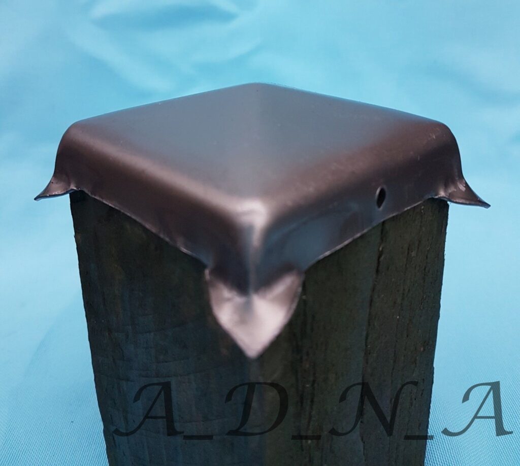 75mm x 75mm 3″ DECORATIVE PYRAMID SHAPE SQUARE METAL FENCE/GATE POST ...