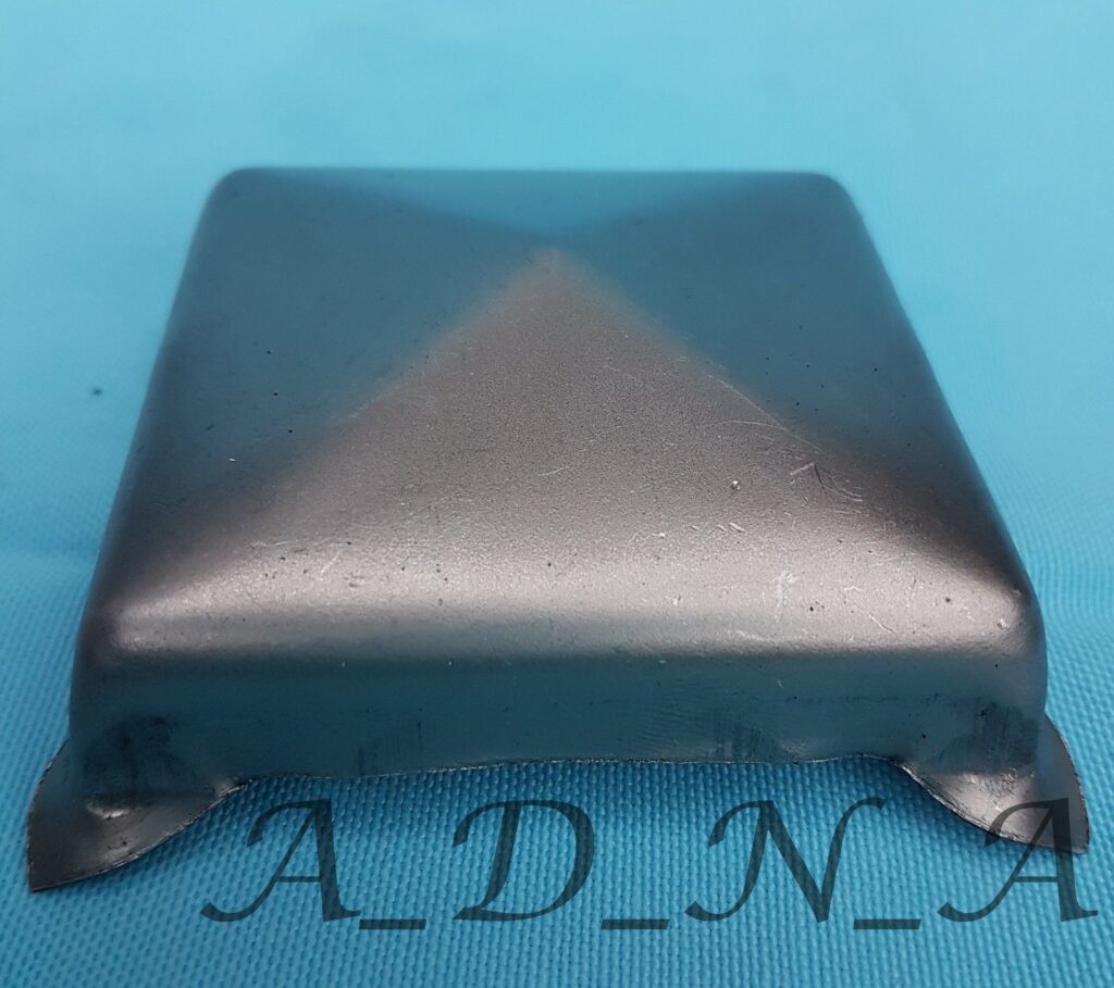 75mm x 75mm 3″ DECORATIVE PYRAMID SHAPE SQUARE METAL FENCE/GATE POST ...