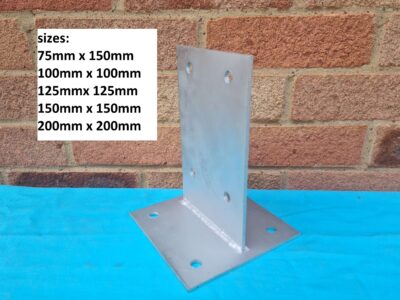 Galvanized Steel T Blade Bolt Down Post Support and Timber Connector