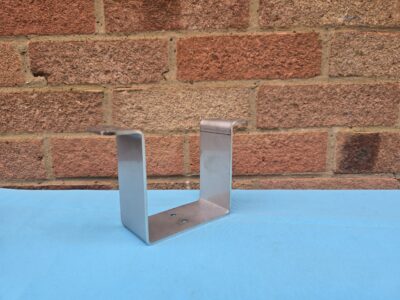 304 Stainless Steel Square Tube Clamp/U Shaped Bracket Fence Post to wall 100mm