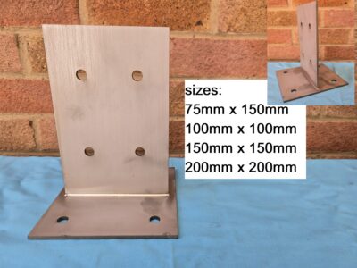 STAINLESS STEEL T BLADE BOLT DOWN POST SUPPORT, TIMBER CONNECTOR/CONCEALED BASE